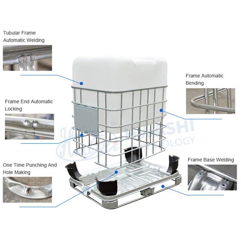 Máquina de soldadura para el tanque de agua de IBC 1000L Cage de acero inoxidable