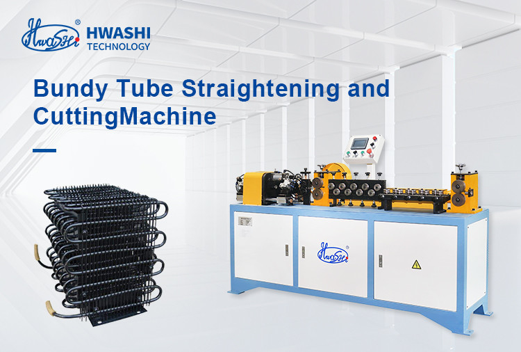 Hwashi Máquina de rectificación y corte de alambre/tubo de acero inoxidable de alta velocidad para la fabricación de refrigeradores con condensador