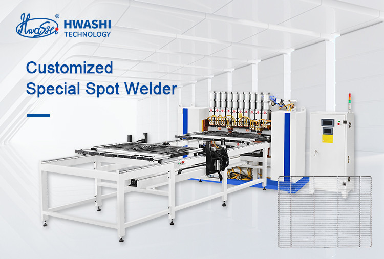 Máquina de soldadura de malla de alambre de tipo Hwashi Gantry para el marco del bastidor del refrigerador