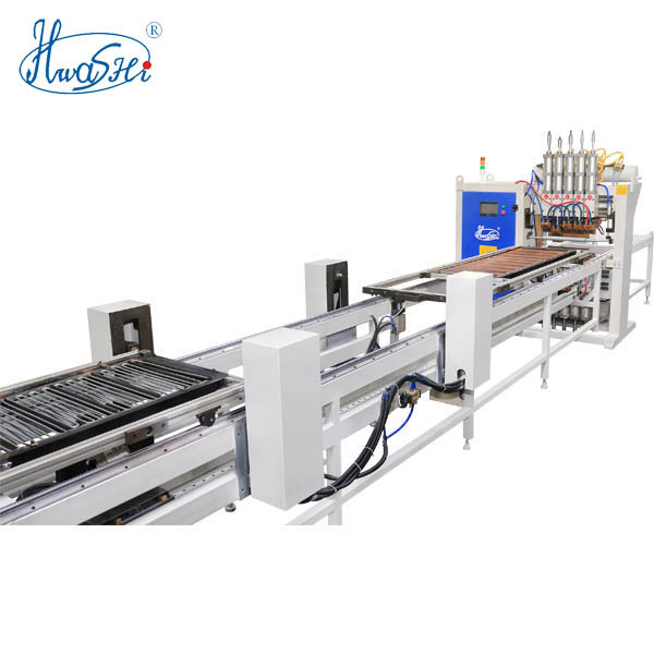 Hwashi Máquina de soldadura automática de malla de alambre de condensador de refrigeración de múltiples puntos de baja emisión de carbono