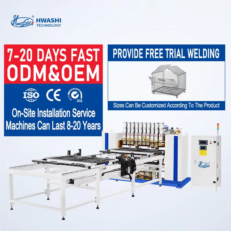 Máquina de soldadura automática de malla de rebarro CNC de malla de alambre de fabricación de punto soldador Equipo de producción industrial de jaula malla de alambre soldada