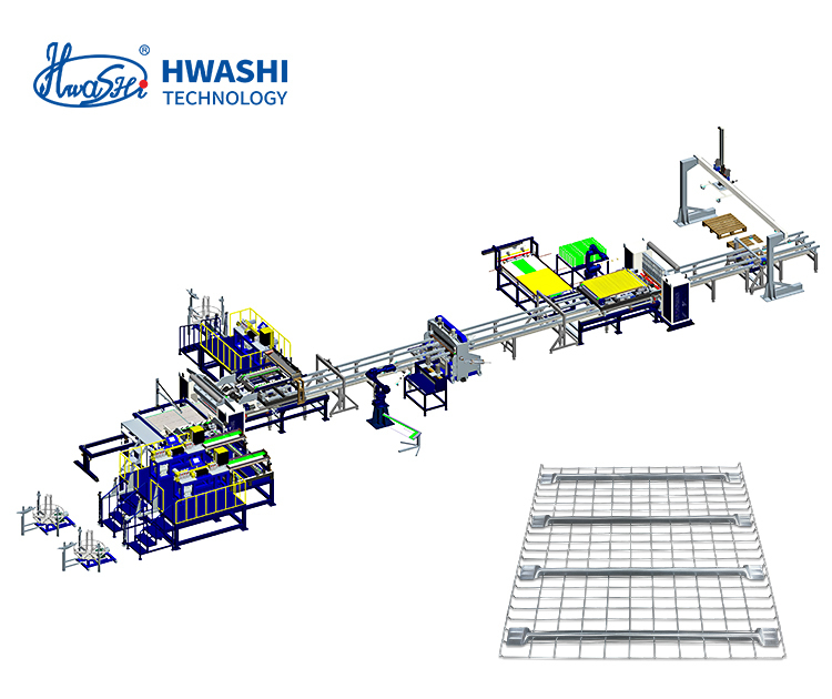 Automatización de nueva generación para estanterías de malla metálica – La línea de producción de Hwashi lo entrega