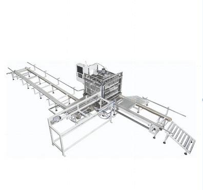 Línea de producción automática del marco de la jaula de la red IBC, línea de máquina de prueba de fugas del tanque IBC totalmente automática