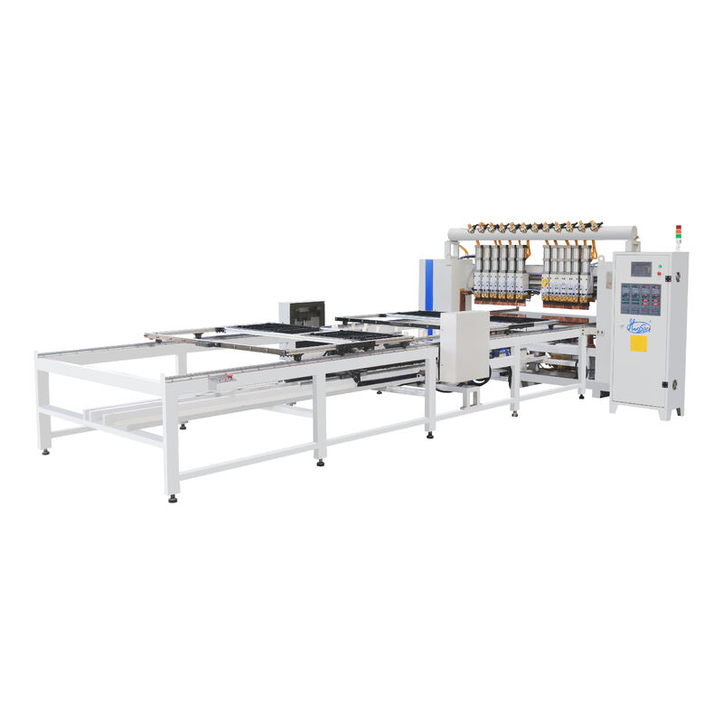 Máquina de soldadura automática de condensador de alta velocidad con ancho efectivo ajustable y fuente de alimentación MFDC para línea de producción de condensadores de tubos de alambre