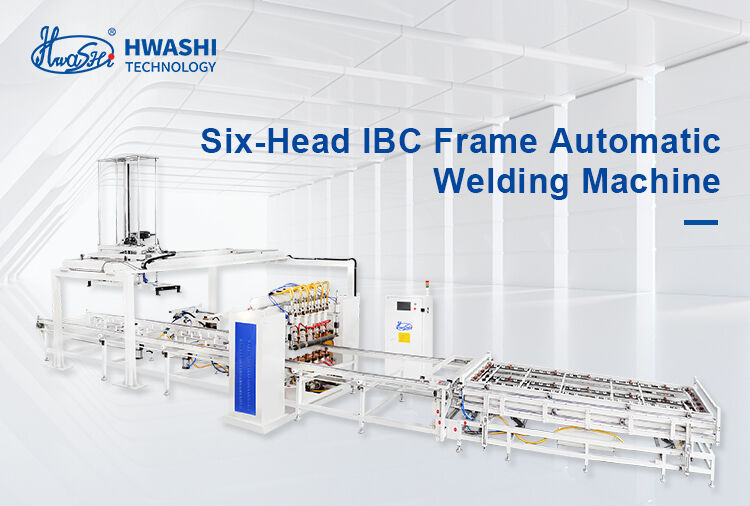Centro de soldadura de bastidor IBC con servo CNC con precisión de posicionamiento de 0,01 mm, 150 puntos de soldadura/min y 70-90 bastidores por turno