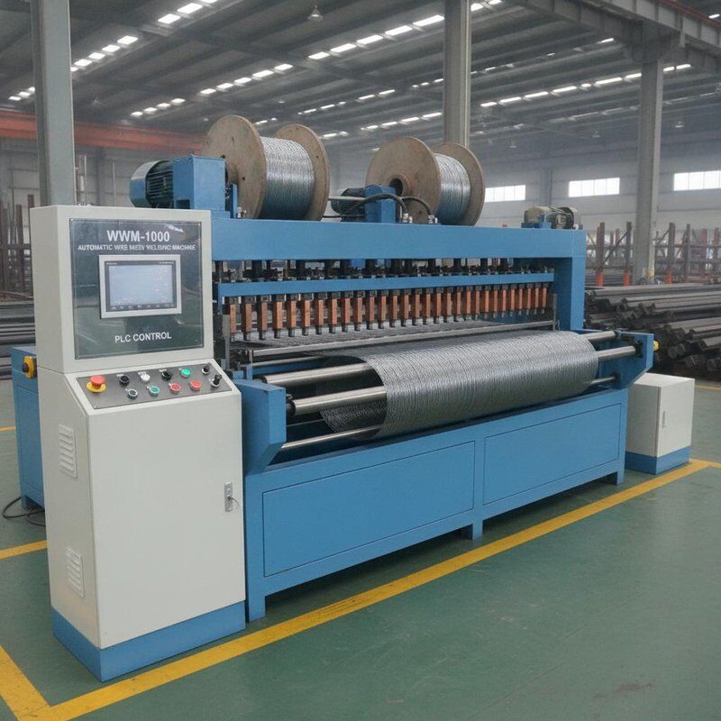 WWM-1000 Máquina de soldadura automática de malla de alambre de 1000 mm anchura de malla 2-4 mm diámetro de alambre Control PLC de alta velocidad