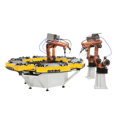 Estación automática de Hwashi MIG TIG Welding Robot With Rotating para la esquina del estante del almacenamiento