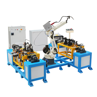 Robot de soldadura de Hwashi MIG seis AXIS para el marco de acero inoxidable de la silla