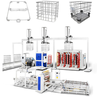 Cuadro del tanque de almacenamiento de productos químicos de gran tamaño máquina de soldadura automática estructura de pórtico reforzada