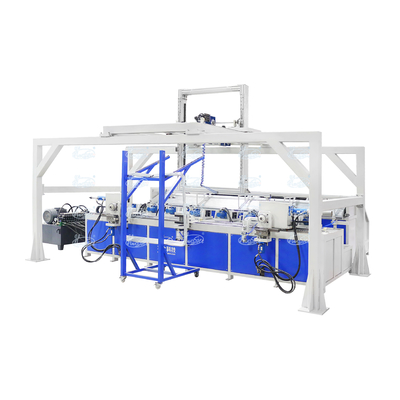 Máquina de encogimiento automática de doble flexión IBC Máquinas de formación de tubos de estructura de acero inoxidable