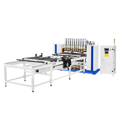 Hwashi Máquina de soldadura por puntos de malla de alambre de cabeza múltiple automática para estantes de cocción de horno
