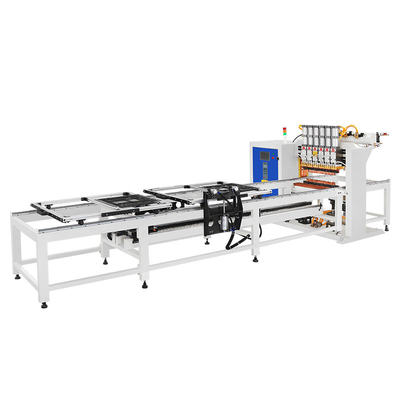 HWASHI Panel de malla de alambre soldado de resistencia eléctrica automática de jaula de soldadura línea de fabricación de máquina para malla de alambre soldada