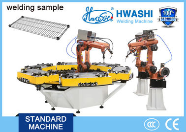 Soldadora robótica de la esquina del estante del alambre del almacenamiento, brazo industrial 6 AXIS del robot de soldadura