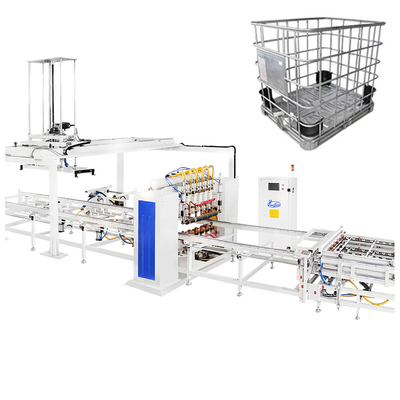 Máquina de soldadura IBC automática de la línea de producción de contenedores a granel