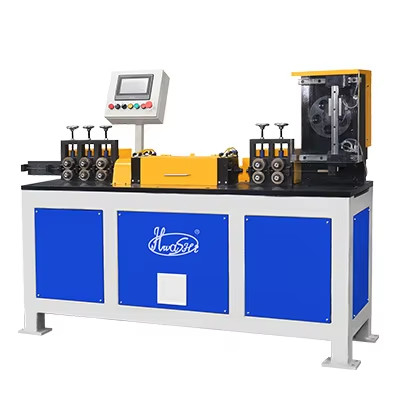 HWASHI 1.1mm-9mm Máquina de alisado de alambre de acero de alta velocidad, alisador de alambre rotativo automático y máquina de corte