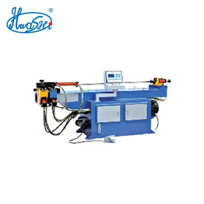 Hwashi IBC Tanque de acero inoxidable Cajera tubular de cabeza única Máquina de flexión de tubos hidráulicos