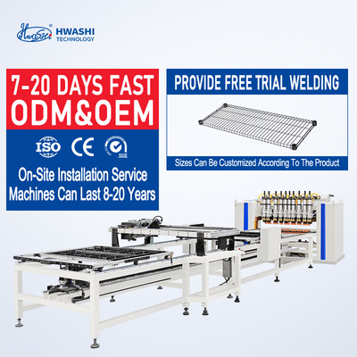 Hwashi Swinq BaseWire Frame Selding Machine Máquina de soldadura en fila de alambre de hierro