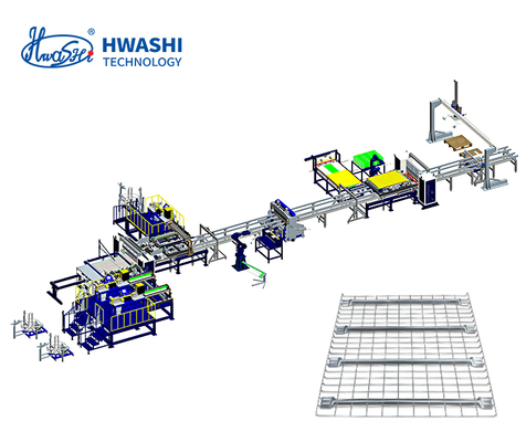 Automatización de nueva generación para estanterías de malla metálica – La línea de producción de Hwashi lo entrega