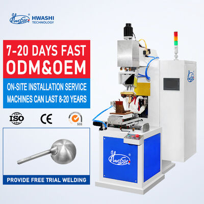 Máquina de soldadura por proyección de acero inoxidable con potencia de 15KVA, almacenamiento de energía de 8000J y presurización de 1500kg para manijas de utensilios de cocina