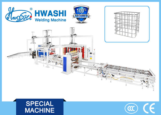 Cadena de producción automática completa de la soldadora del marco de la jaula de Hwashi IBC