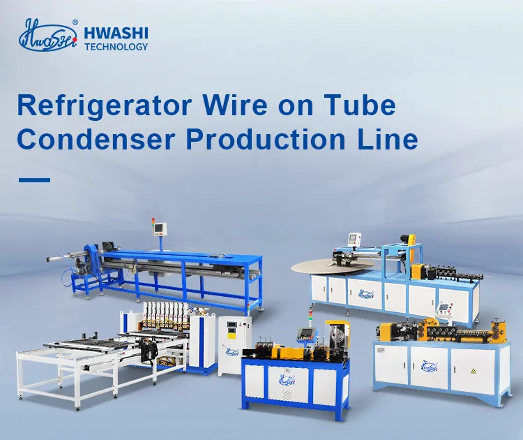 Máquina de línea de producción de condensador de tubo de alambre de refrigerador, máquina de soldadura y doblado 0