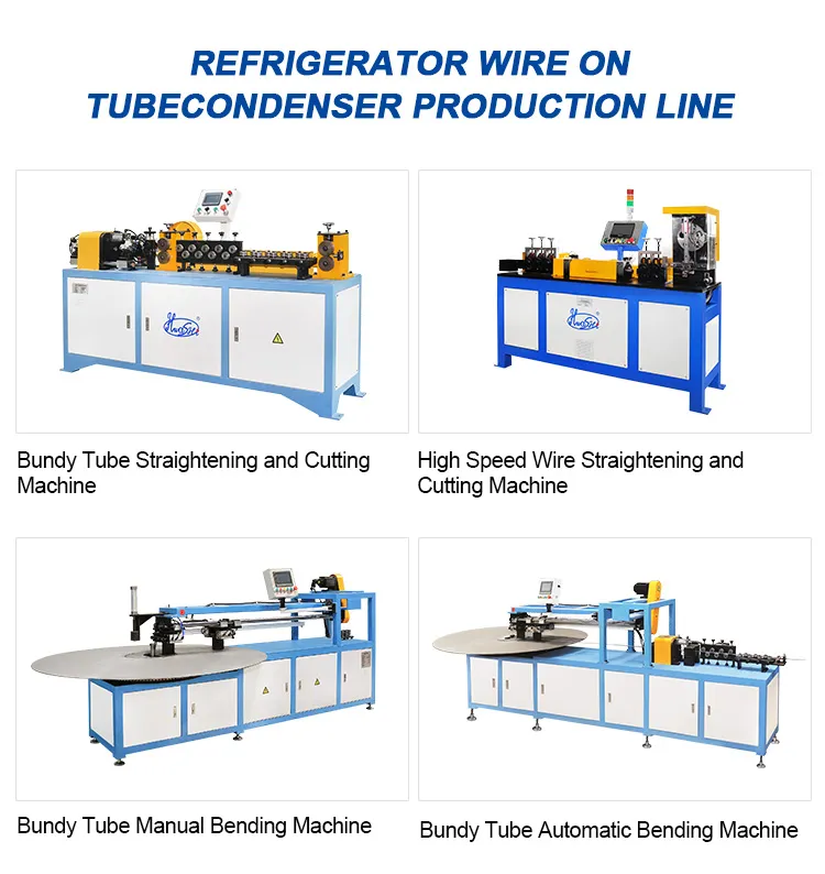 Máquina de línea de producción de condensador de tubo de alambre de refrigerador, máquina de soldadura y doblado 6