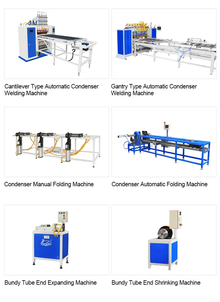 Máquina de línea de producción de condensador de tubo de alambre de refrigerador, máquina de soldadura y doblado 7