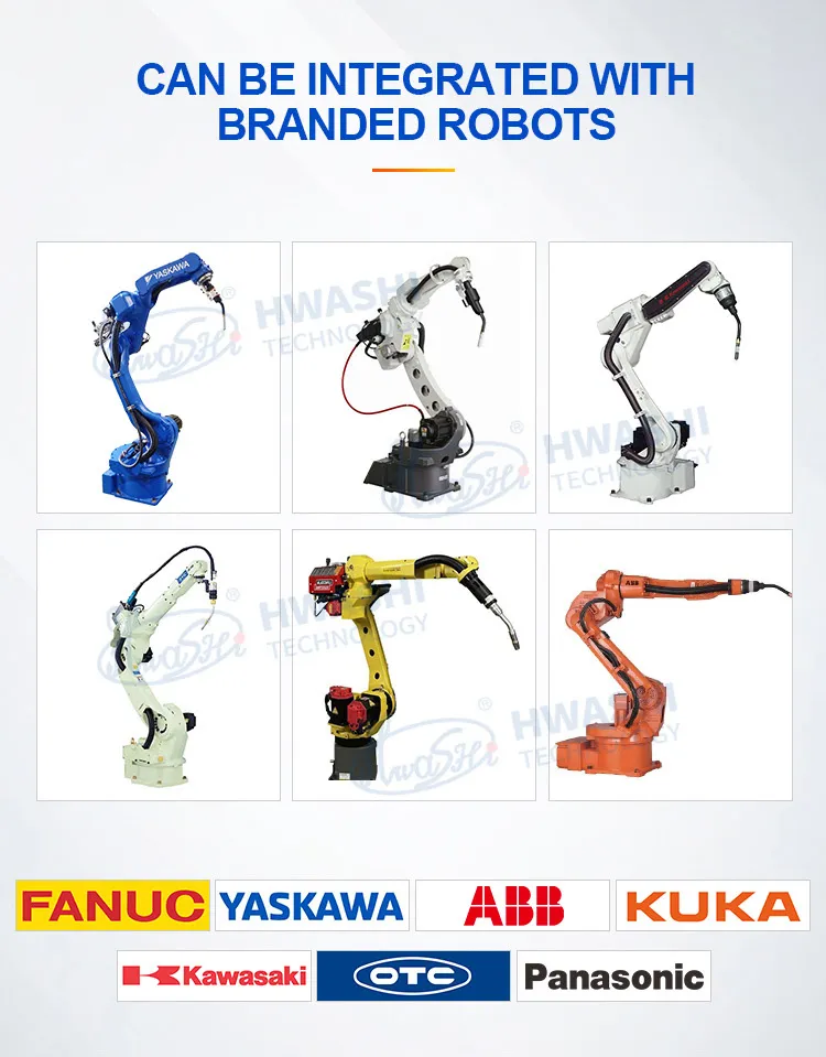 Máquina de soldadura industrial Hwashi CNC robótica de 6 ejes con servo, soporte de posicionador de brazo de robot de soldadura, robot de soldadura automático TIG 11