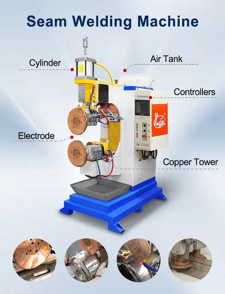 Soldadura automática de tanques de combustible con costura longitudinal de alta velocidad Hwashi para fabricación de alto volumen con defectos mínimos 3