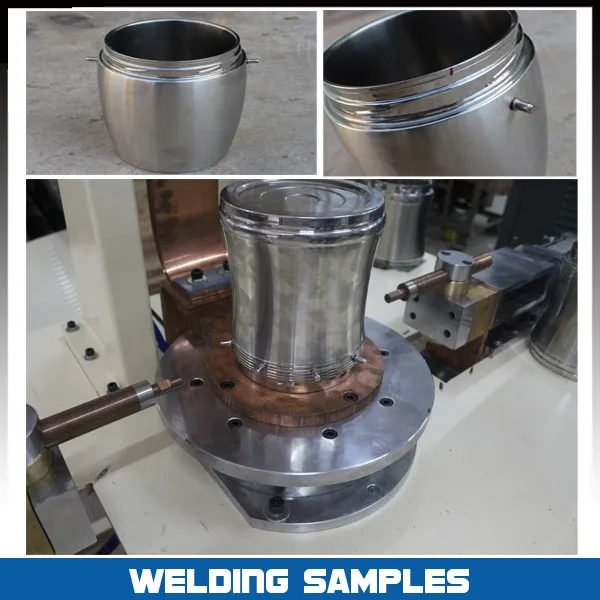 Máquina de soldadura por puntos para asas de sartenes de aluminio Hwashi 1